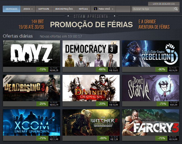 Steam inicia promoção de férias com ofertas variadas - Olhar Digital