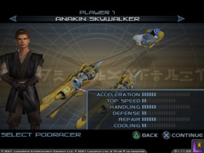 Screenshot de Star Wars Racer Revenge