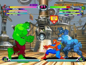 Screenshot de Marvel vs. Capcom 2